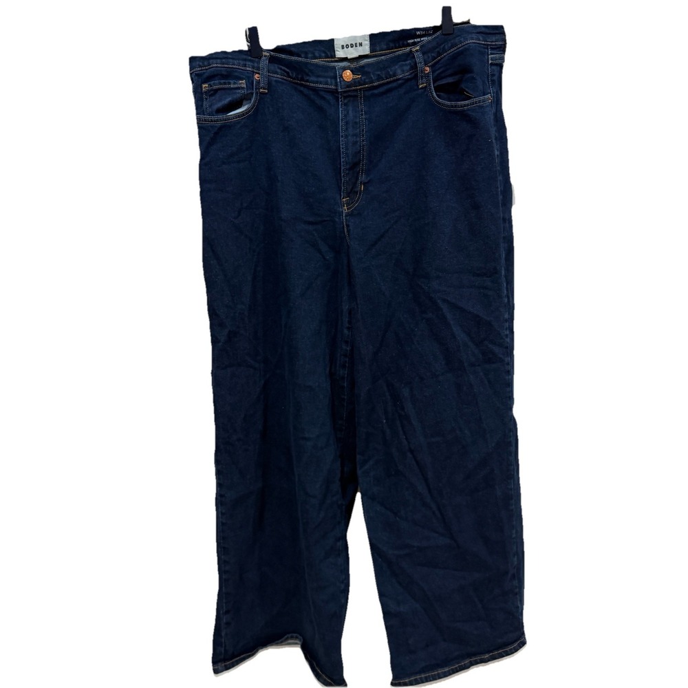 Women's Boden High Rise Wide Leg Jeans Size‎ W34 L32
